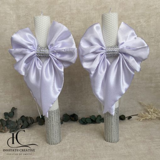 LumanaLumanare pentru cununie religioasa Minimalist Silver White11re pentru cununie religioasa Minimalist Silver White11