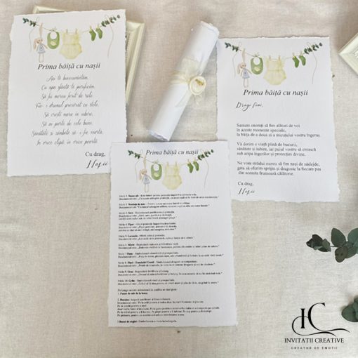 Set instructiuni mirodenii prima baita cu nasii hainute verzi