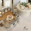 Set mirodenii prima baita cu nasii dupa botez Natural White8