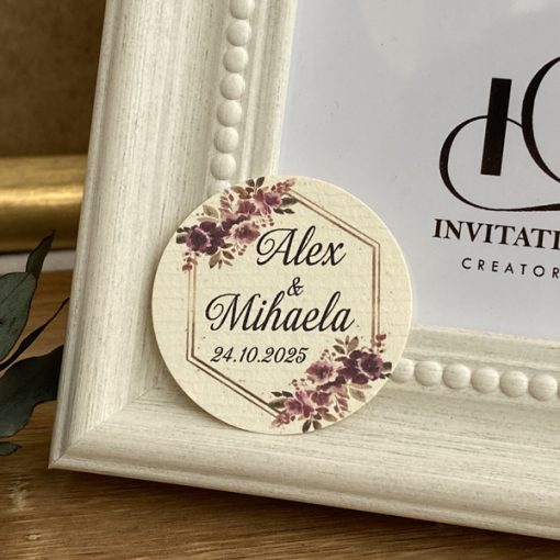 Etichete cu tematica de toamna burgundi