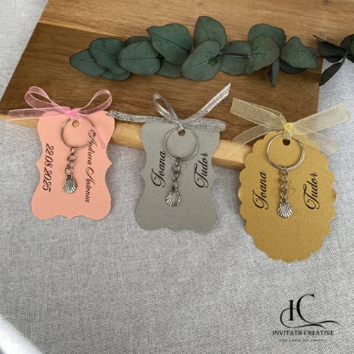 Alternative view of Marturii breloc tip scoica argintie