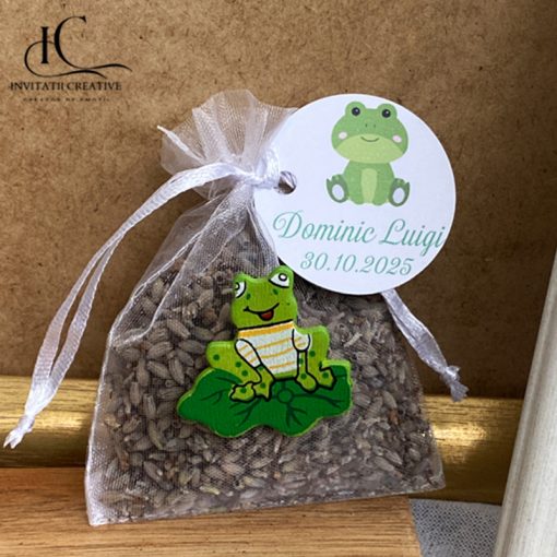 Marturii saculeti cu lavanda cu broscuta