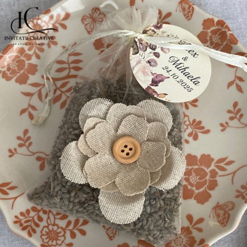 Alternative view of Marturii saculeti cu lavanda cu floare kraft