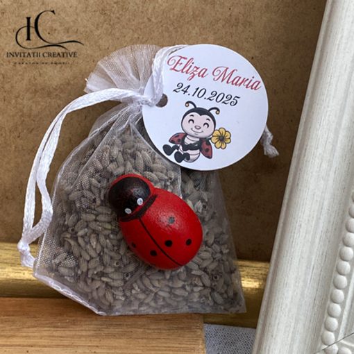 Marturii saculeti cu lavanda cu gargarita mare