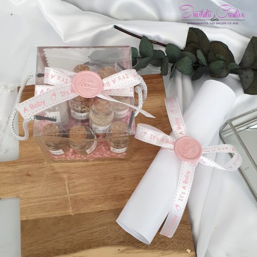 Set de mirodenii pentru prima baita cu nasii Baby Girl