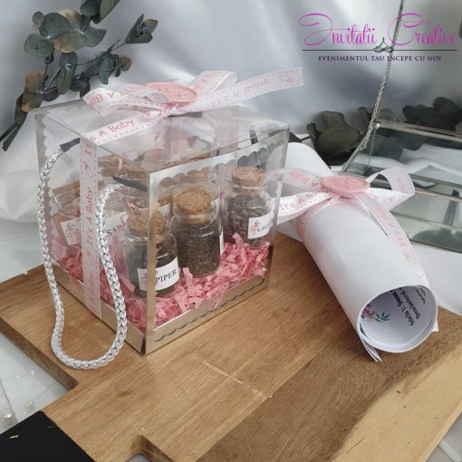 Set de mirodenii pentru prima baita cu nasii Baby Girl2