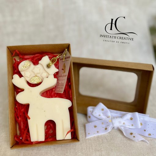 Cadou Special Craciun Lumanare Ren si Tableta Odorizant Parfumate