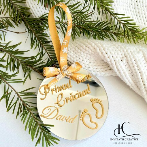 Glob Primul Meu Craciun din plexiglas 2