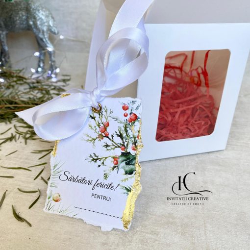 Alternative view of Glob Brad Personalizat Lemn Fundita Primul Craciun Logoditi