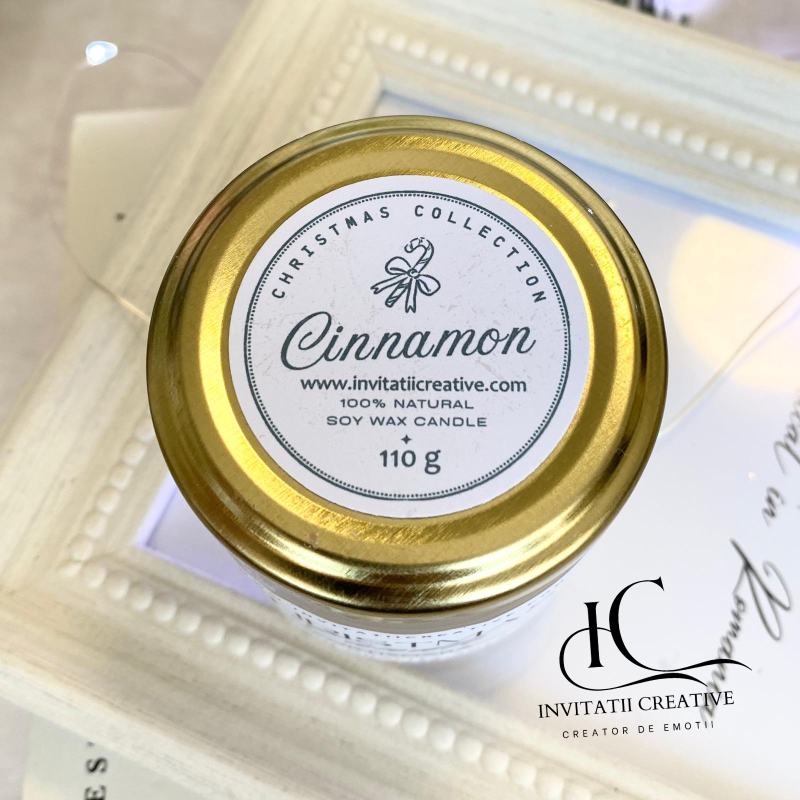 Lumanare Decorativa Cadou Eleganta Parfumata Cinnamon Dream - imagine 4