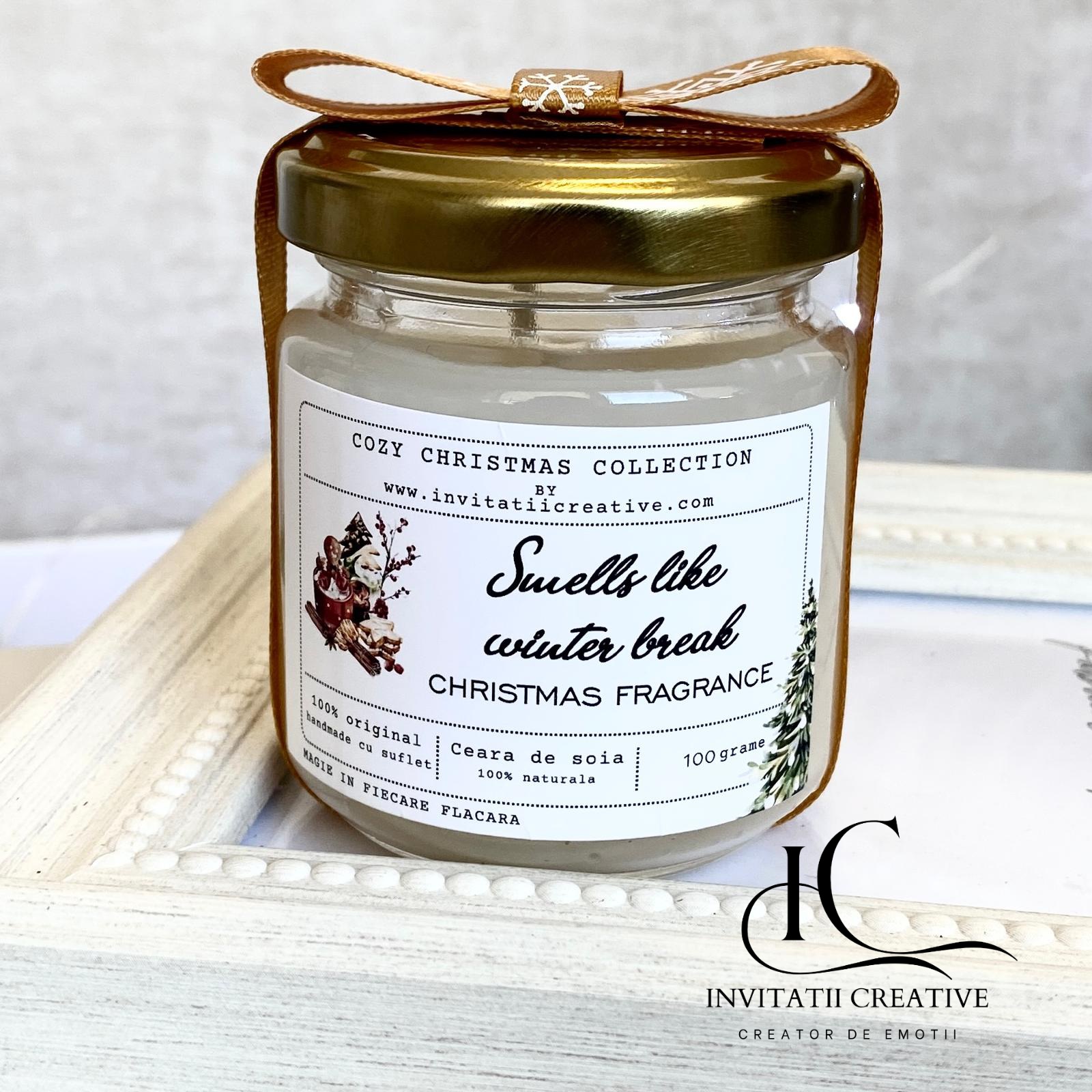 Lumanare Decorativa Cadou Eleganta Smells like winter break