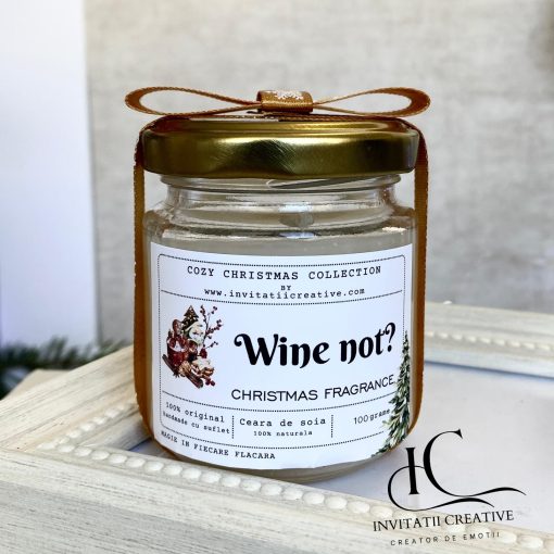 Lumanare Decorativa Cadou Eleganta Wine not