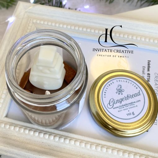 Lumanare Decorativa Parfumata Cadou cu Om de Zapada