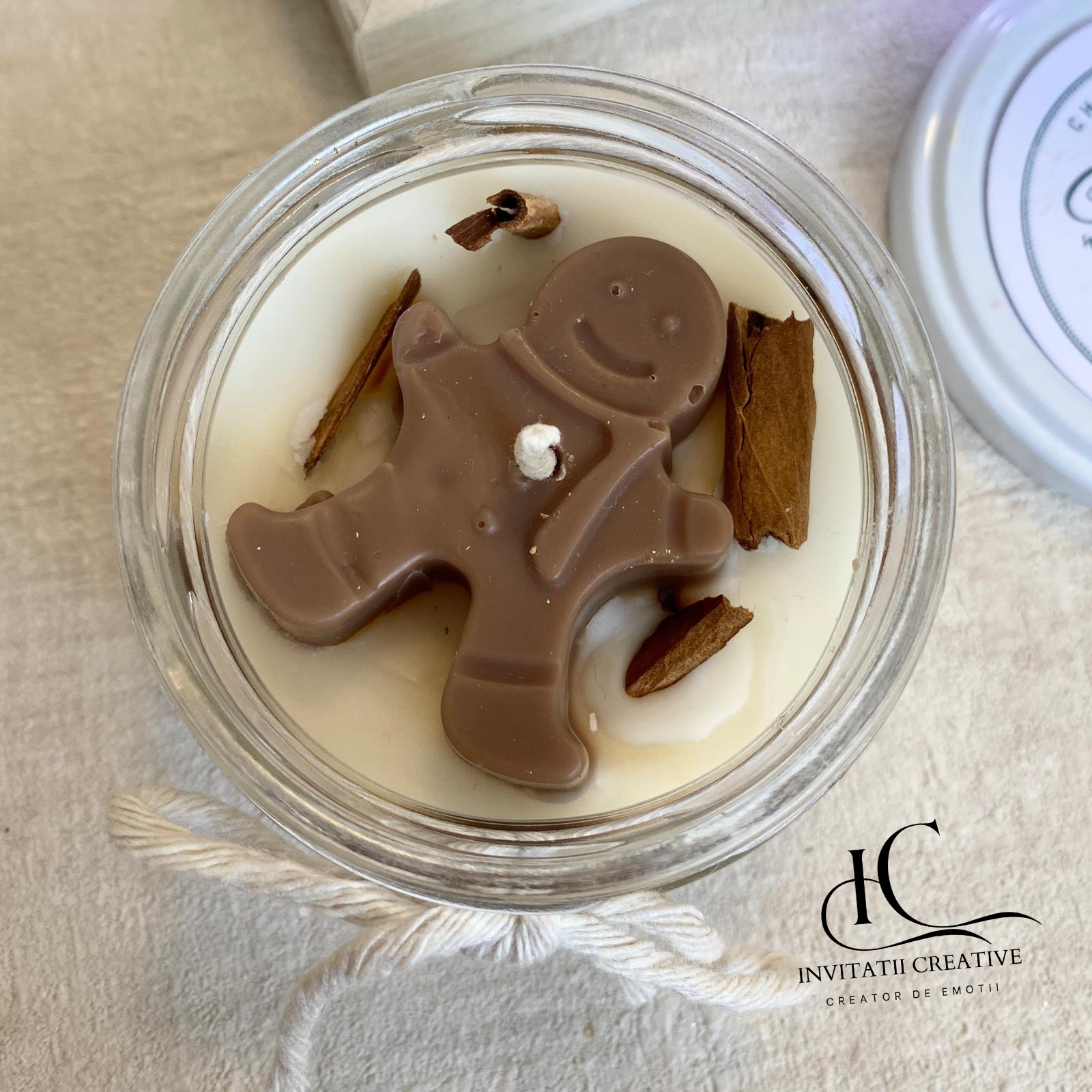 Lumanare Parfumata Cadou Craciun GingerBread - imagine 3