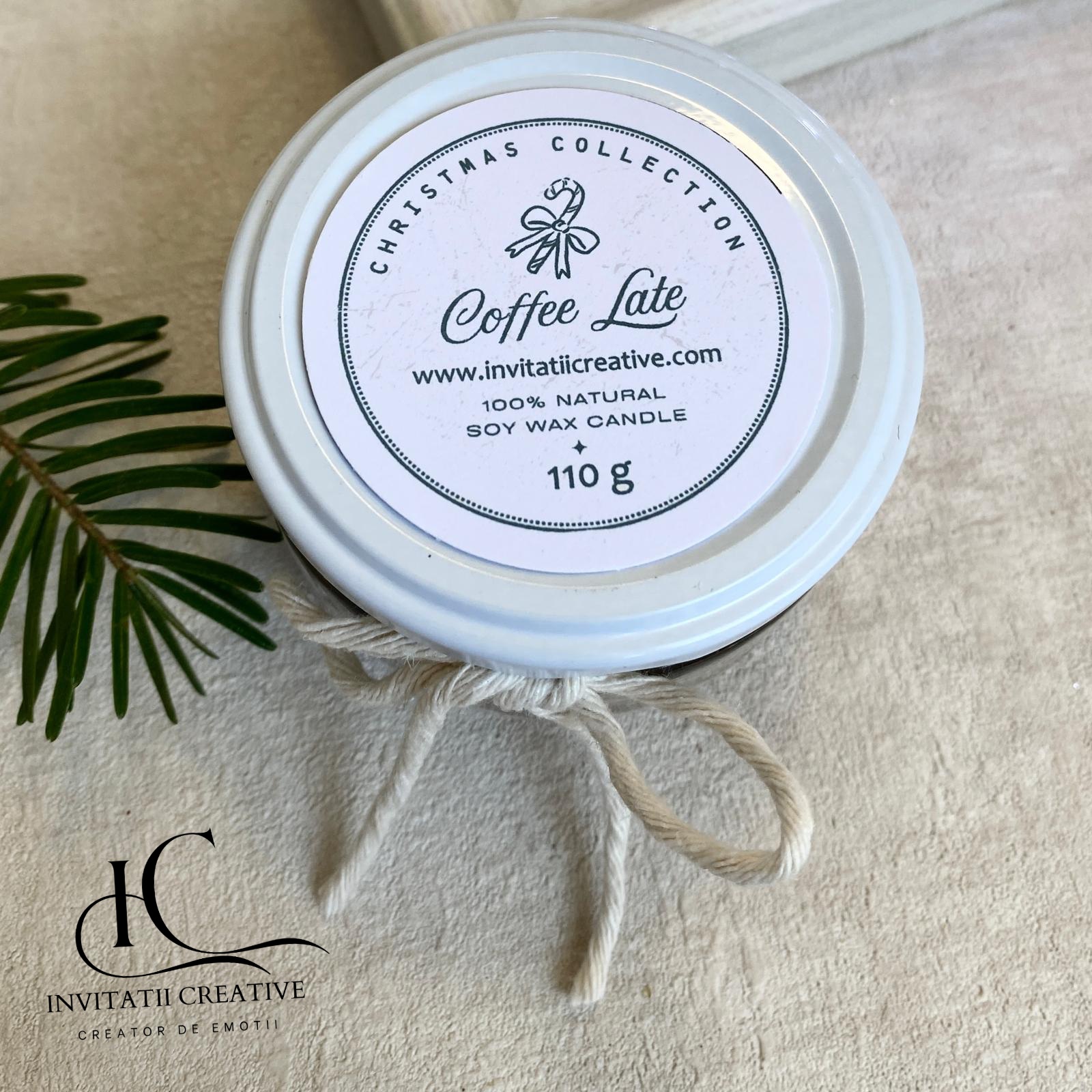 Lumanare Parfumata Caffe Latte cu Om Zapada - imagine 4