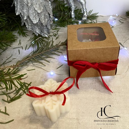 Lumanare Parfumata Fulg din Ceara Soia Cadou Sarbatori