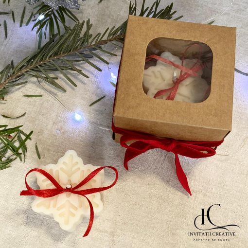 Alternative view of Lumanare Parfumata Fulg din Ceara Soia Cadou Sarbatori