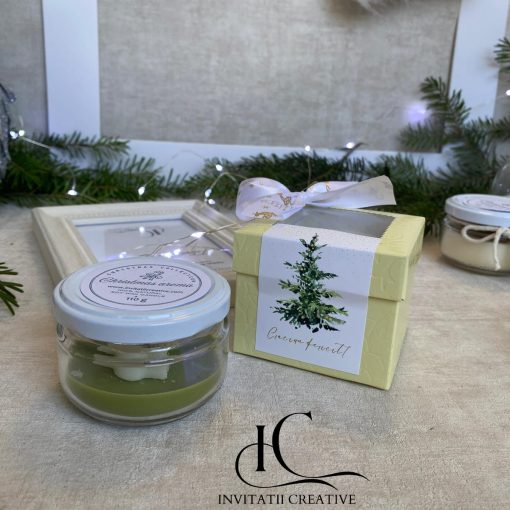 Alternative view of Lumanare Parfumata cu Clopotel Festiv Pine Smell