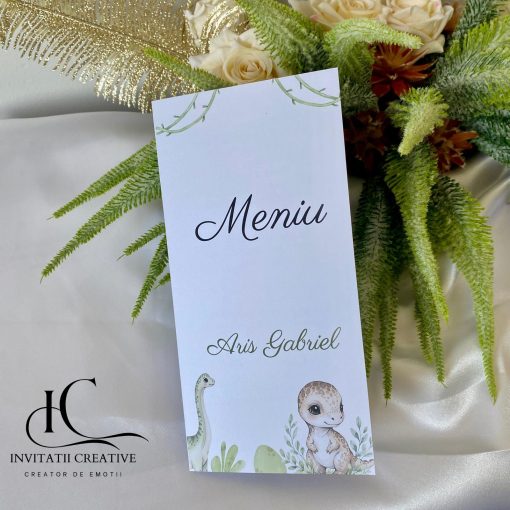 Meniu Botez Tematica Jurasic Dinozauri haiosi