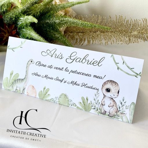 Alternative view of Plic de bani Botez Tematica Jurasic Dinozauri Haiosi