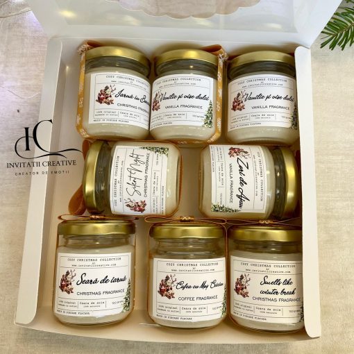 Alternative view of Set Cadou Craciun 8 Lumanari Parfumate cu Magia Craciunului