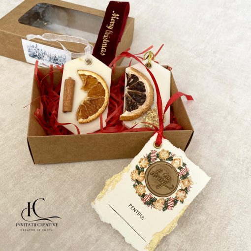 Set Cadou Craciun 2 Tablete Odorizant Dulap cu Cinnamon Citrus