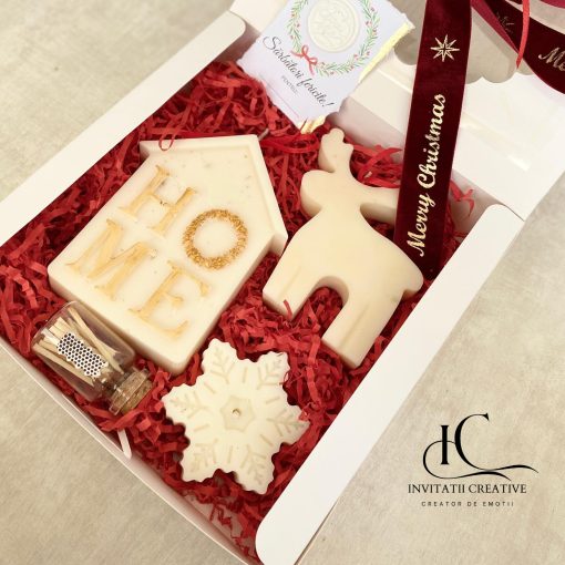 Alternative view of Set Cadou Deluxe Craciun 3 Lumanari Decorative Parfumate