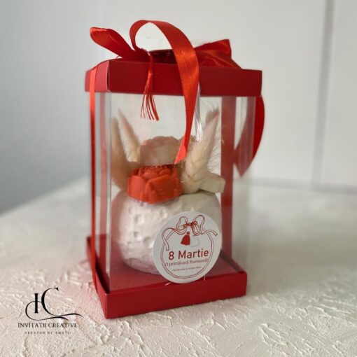 Aranjament Cadou Parfumat cu Flori Tablete Aromaterapie