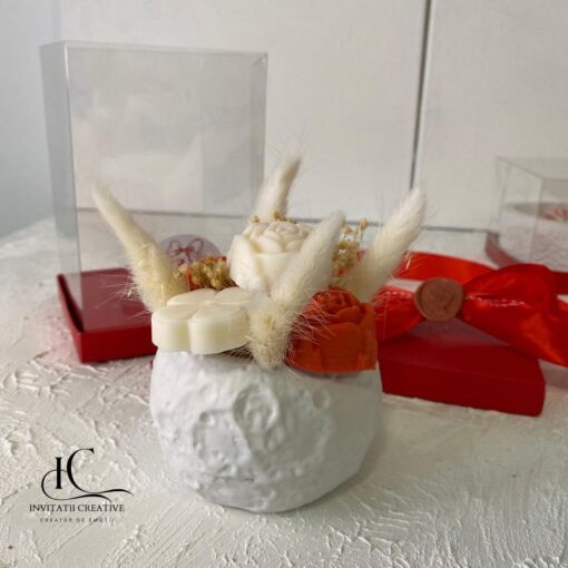 Alternative view of Aranjament Cadou Parfumat cu Flori Tablete Aromaterapie