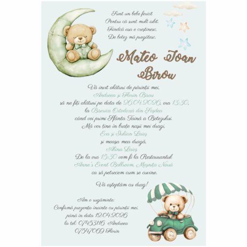 Invitatie Electronica Green Ursuleti dragalasi