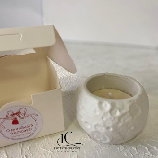 Lumanare Parfumata Martisor in Vas Ceramic