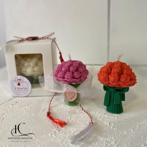 Alternative view of Cadou Mama Lumanare Parfumata Buchet Trandafiri