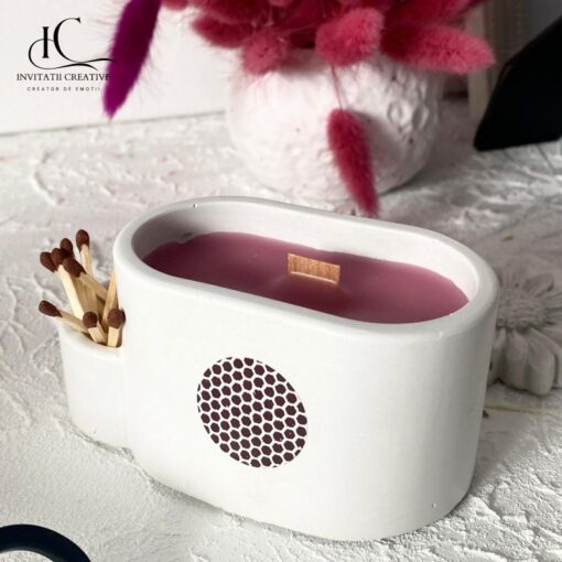 Alternative view of Lumanare Parfumata Vas ceramica cu Suport pentru Chibrituri