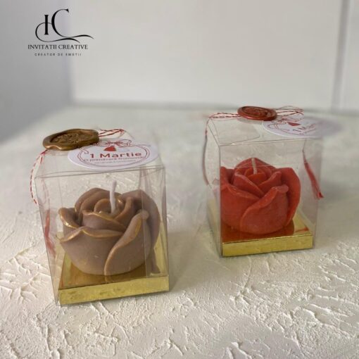 Martisor Deosebit Lumanare Parfumata Trandafir