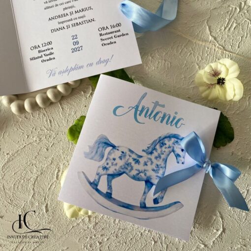 Alternative view of Invitatie de Botez Baiat Eleganta Calut Carusel Dior