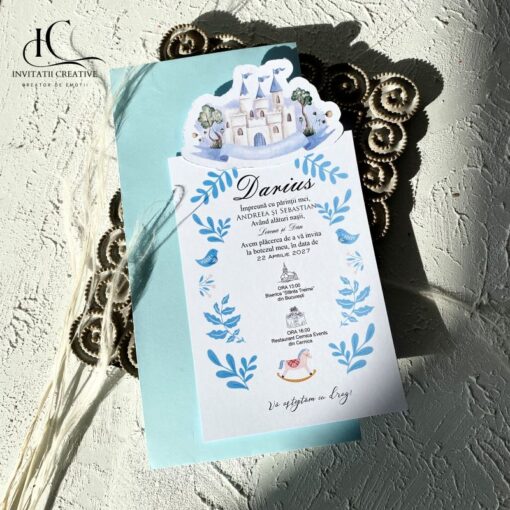 Invitatie de Botez Eleganta Royal Castle