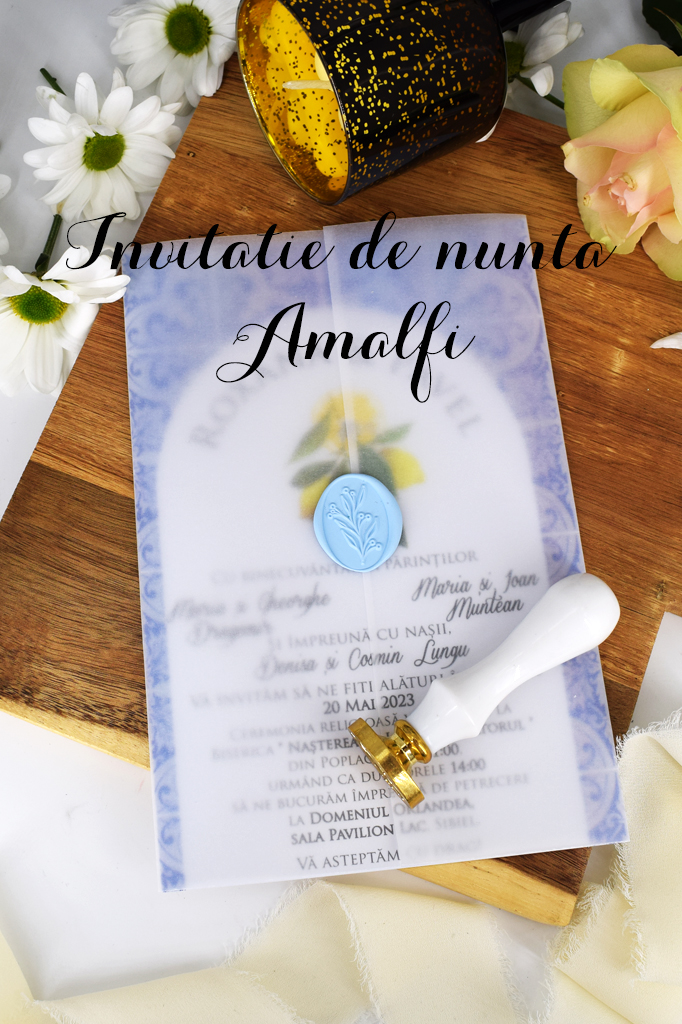 Invitatie de nunta cu lamai