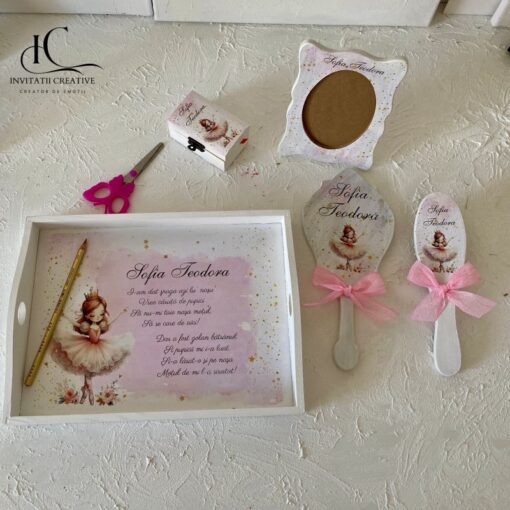 Set Tavita Turta-Mot cu Balerina Diafana