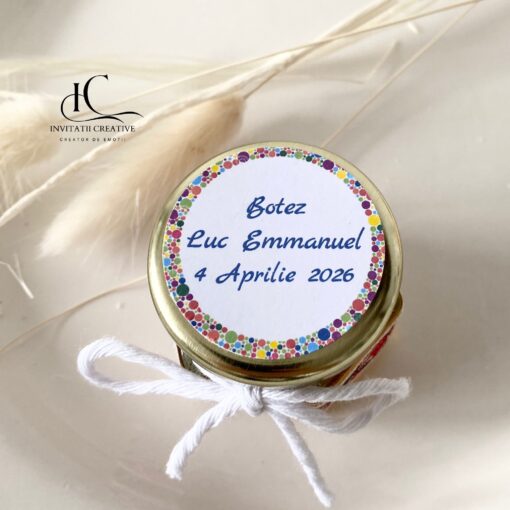 Alternative view of Marturie Borcanel cu Miere Traditional Model Negru-Rosu