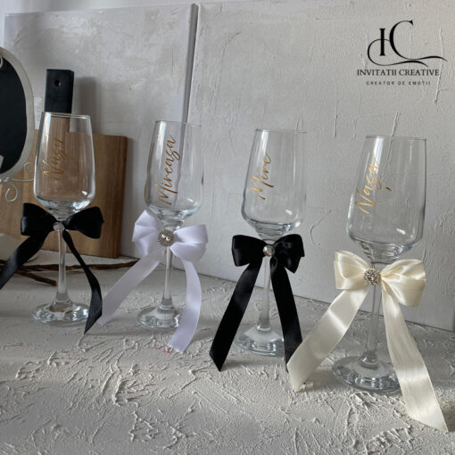 Set 4 pahare miri si nasi personalizate minimalist4