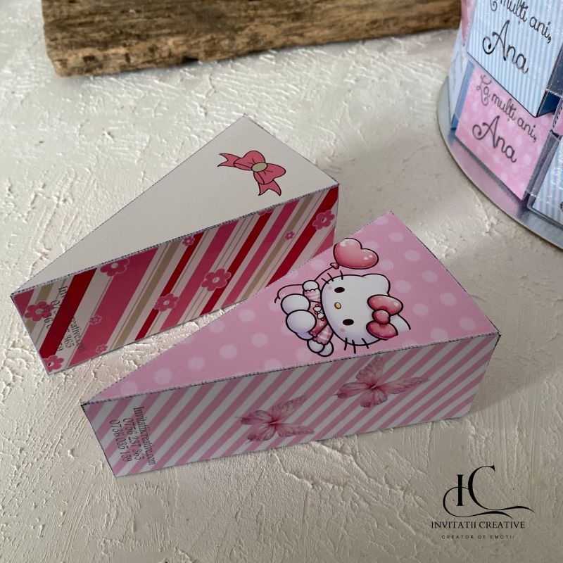 Cutie Felie de Tort Gradinita Scoala Hello Kitty - imagine 7