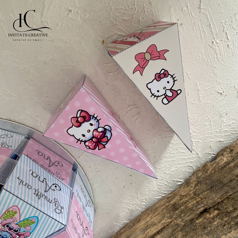 Cutie Felie de Tort Gradinita Scoala Hello Kitty - imagine 6