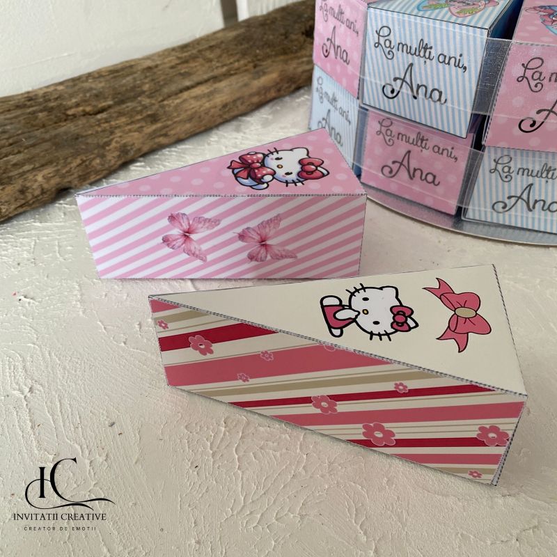 Cutie Felie de Tort Gradinita Scoala Hello Kitty - imagine 5
