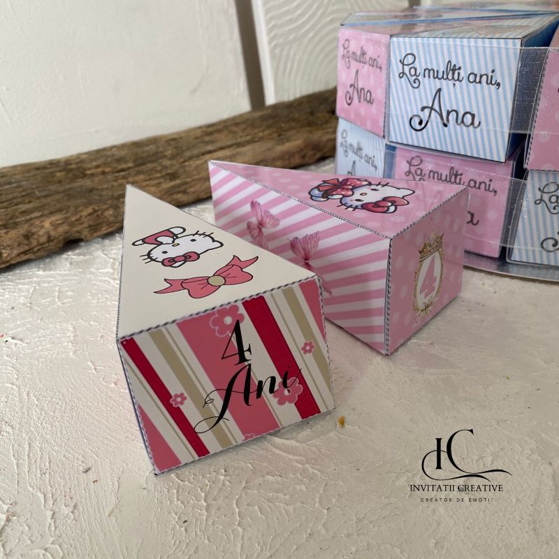 Cutie Felie de Tort Gradinita Scoala Hello Kitty - imagine 4