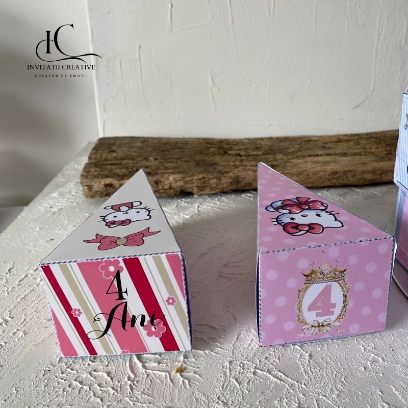 Cutie Felie de Tort Gradinita Scoala Hello Kitty - imagine 3
