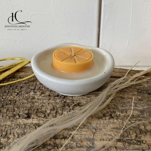 Alternative view of Marturie Lumanare Parfumata in vas Ceramic Exotic Orange