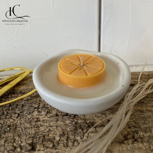 Marturie Lumanare Parfumata in vas Ceramic Exotic Orange