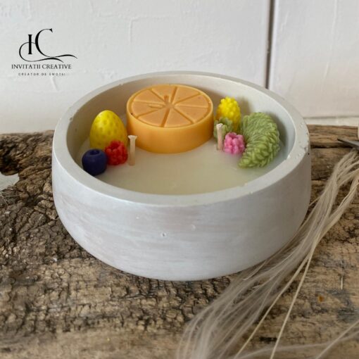 Lumanare parfumata vas Ceramic Fruits Party