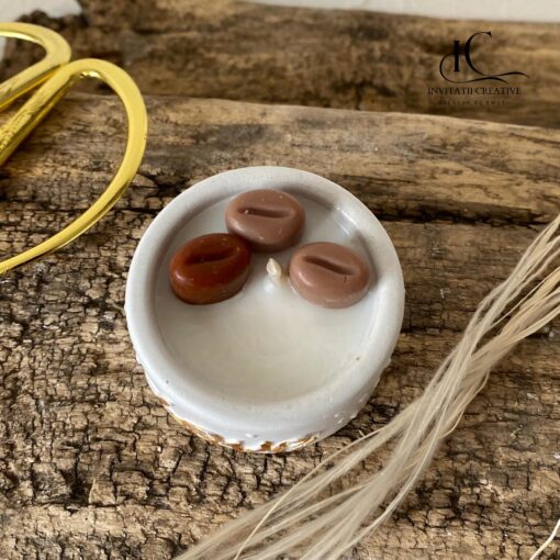 Alternative view of Marturie Lumanare parfumata Coffe Love in suport ceramic