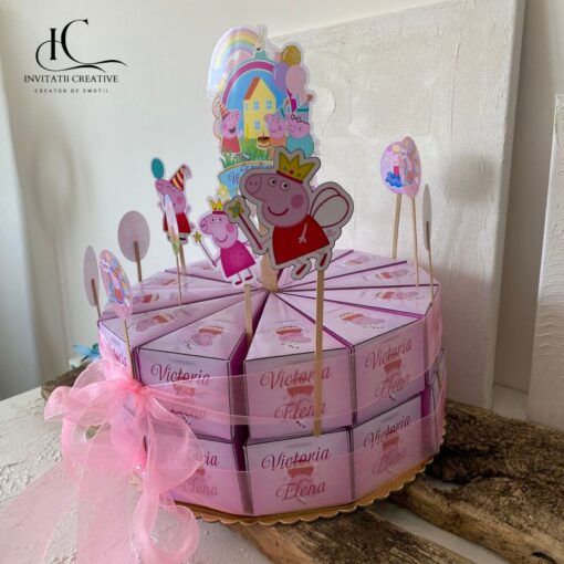 Alternative view of Set Topper Cutiute Felie Tort Purcelusa Peppa